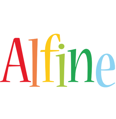 Alfine birthday logo
