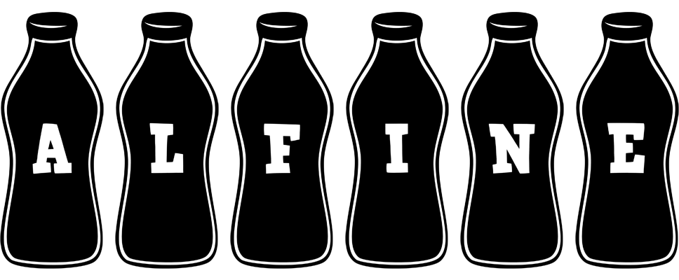 Alfine bottle logo