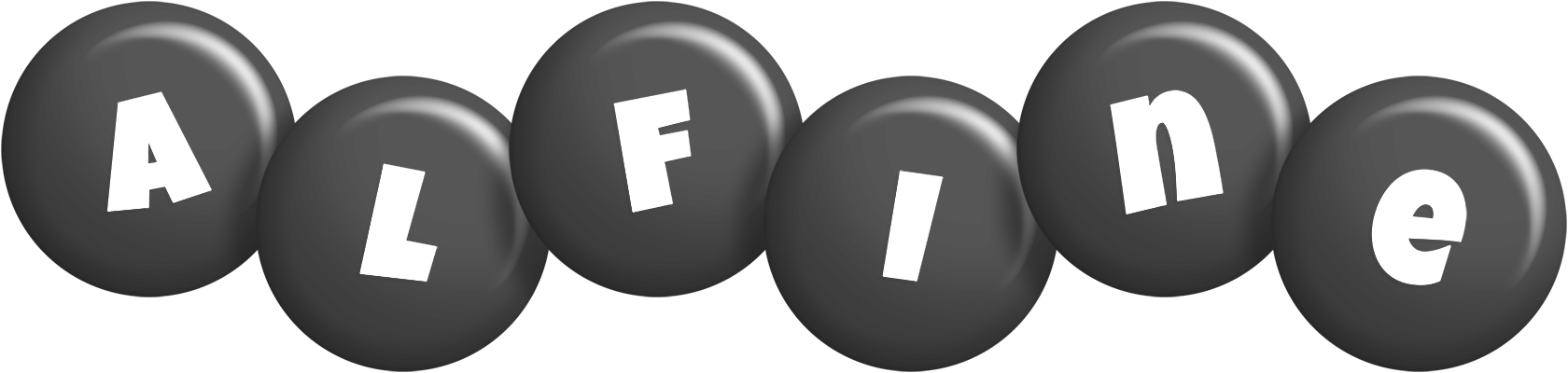 Alfine candy-black logo