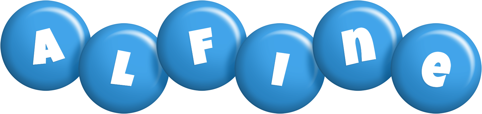 Alfine candy-blue logo