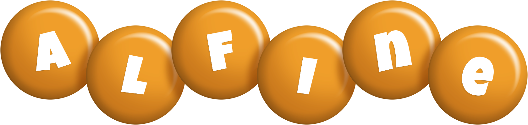 Alfine candy-orange logo