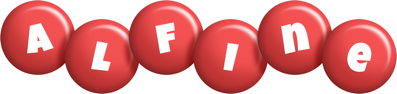 Alfine candy-red logo