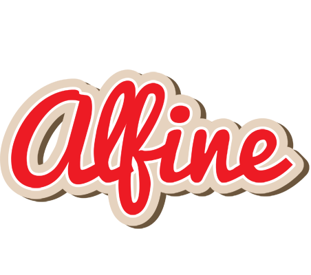 Alfine chocolate logo