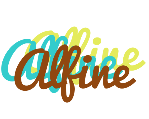 Alfine cupcake logo