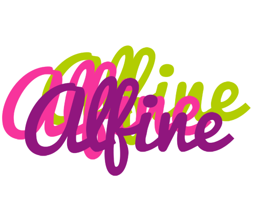 Alfine flowers logo