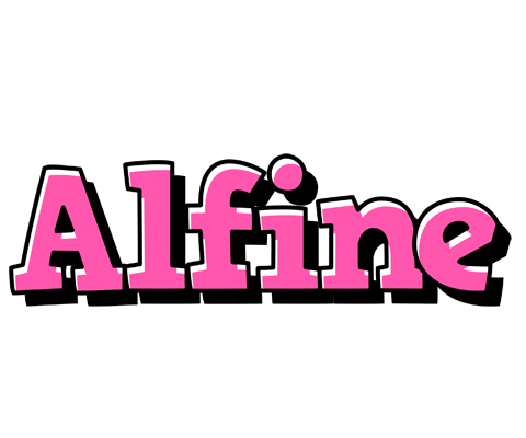 Alfine girlish logo
