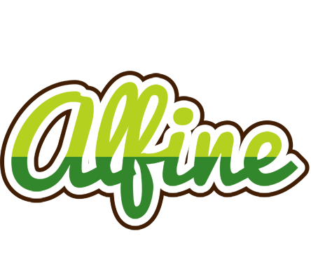 Alfine golfing logo