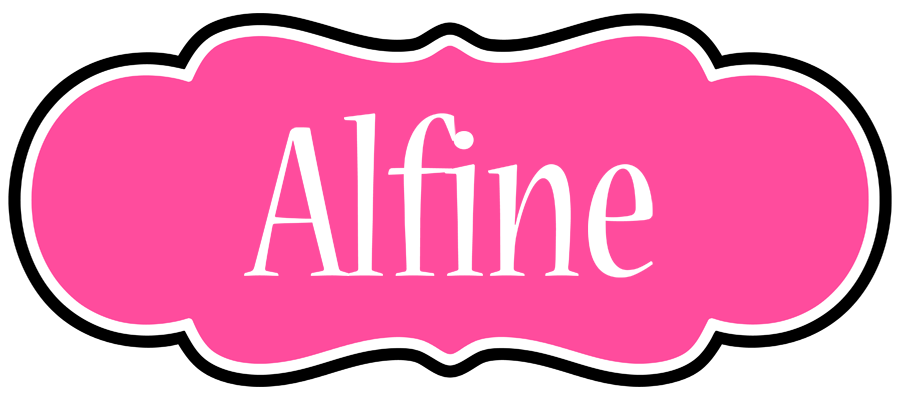 Alfine invitation logo