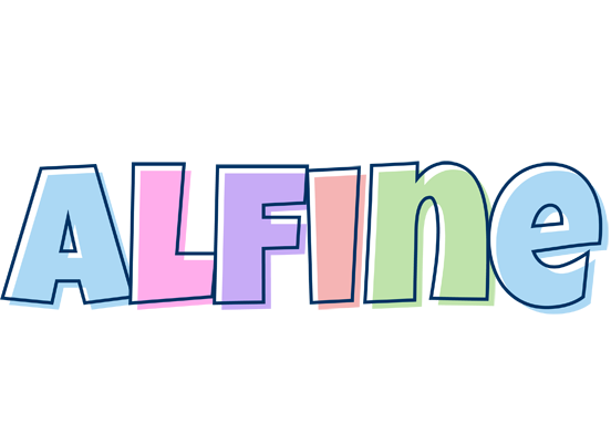 Alfine pastel logo