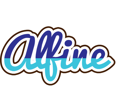 Alfine raining logo