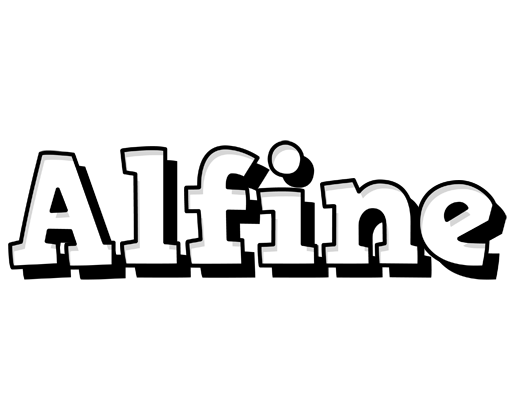 Alfine snowing logo