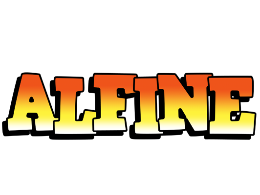 Alfine sunset logo