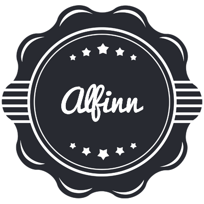 Alfinn badge logo