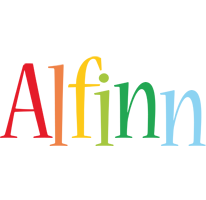 Alfinn birthday logo