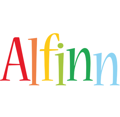 Alfinn birthday logo
