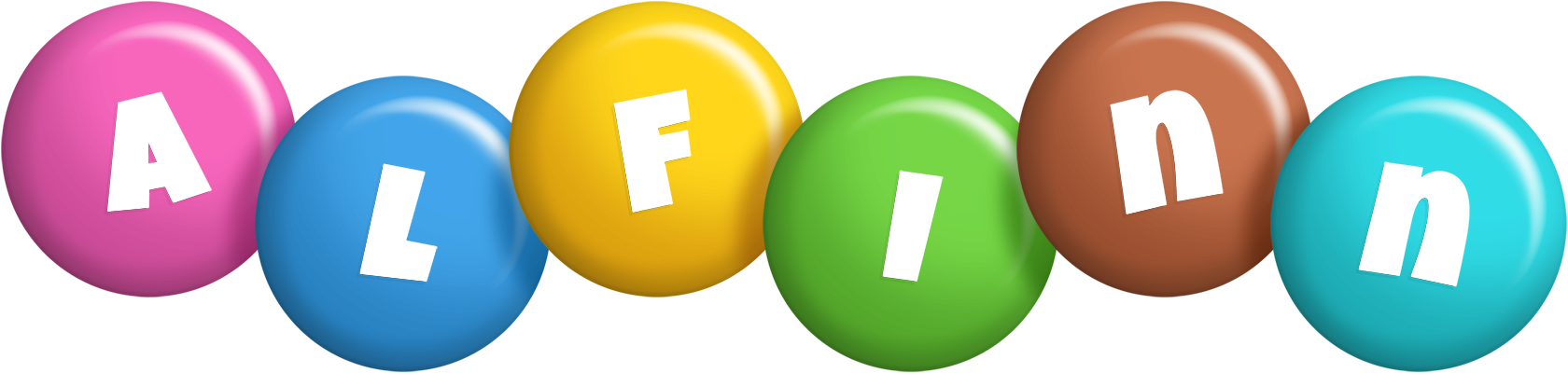 Alfinn candy logo