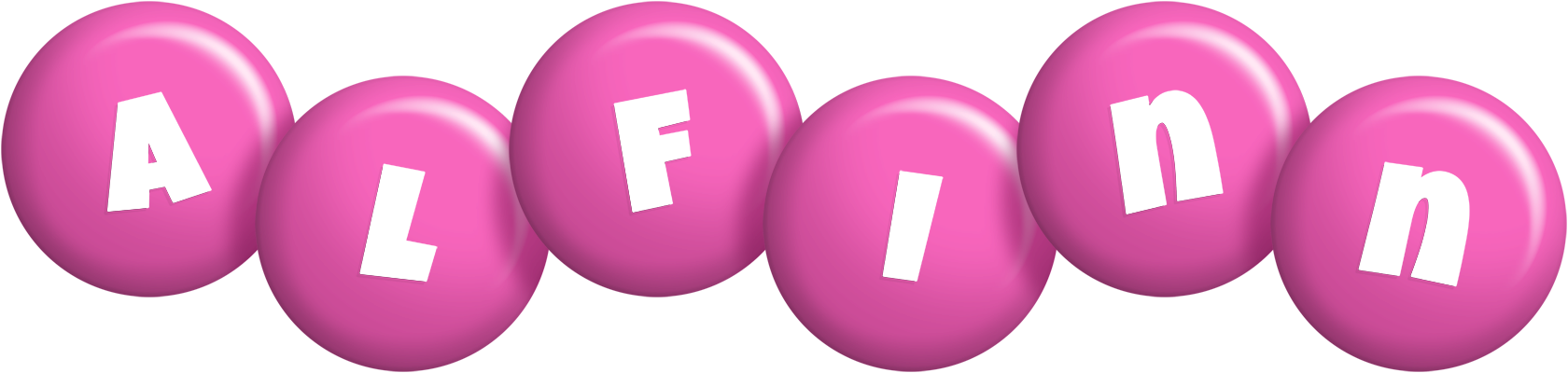 Alfinn candy-pink logo