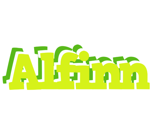 Alfinn citrus logo