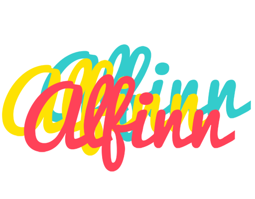 Alfinn disco logo