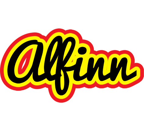 Alfinn flaming logo