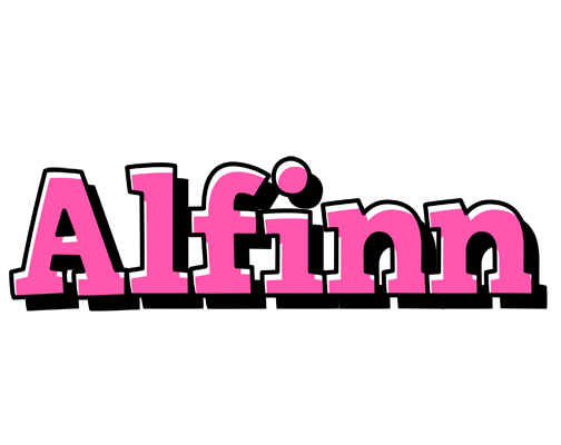 Alfinn girlish logo