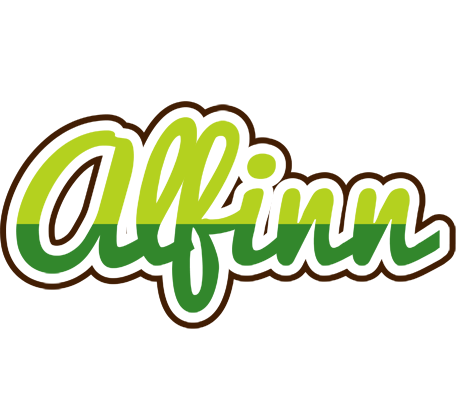 Alfinn golfing logo