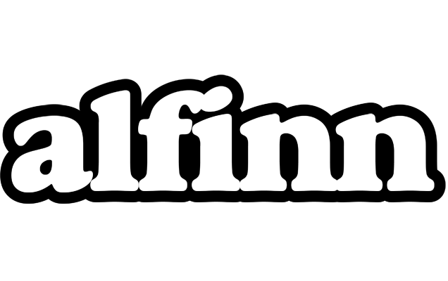 Alfinn panda logo
