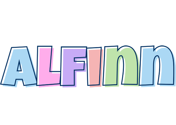 Alfinn pastel logo