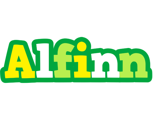 Alfinn soccer logo