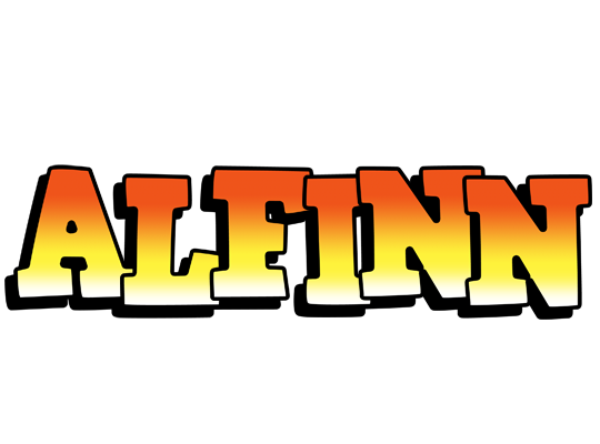 Alfinn sunset logo
