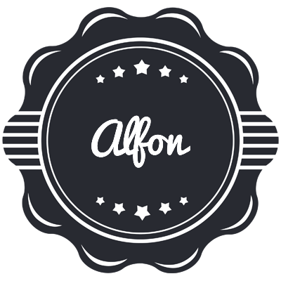Alfon badge logo