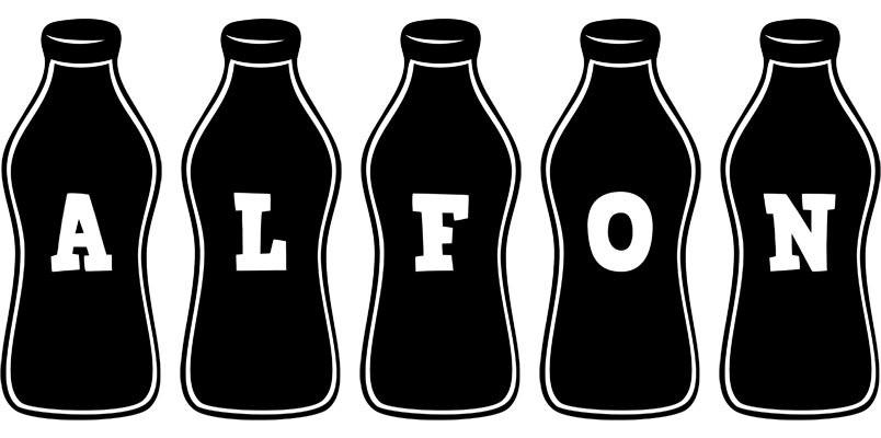 Alfon bottle logo