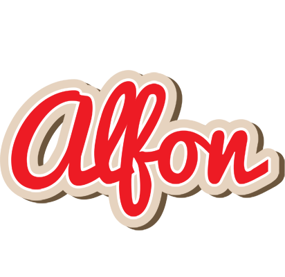 Alfon chocolate logo