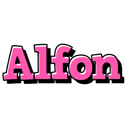Alfon girlish logo