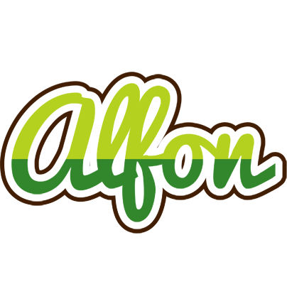 Alfon golfing logo