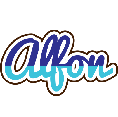 Alfon raining logo