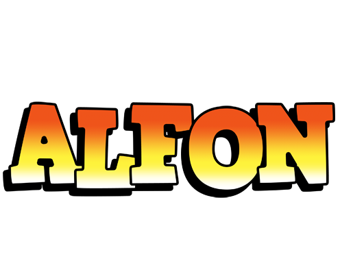 Alfon sunset logo