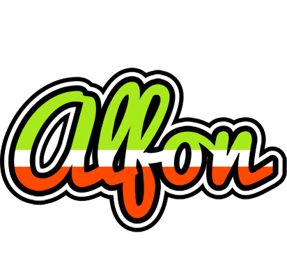 Alfon superfun logo