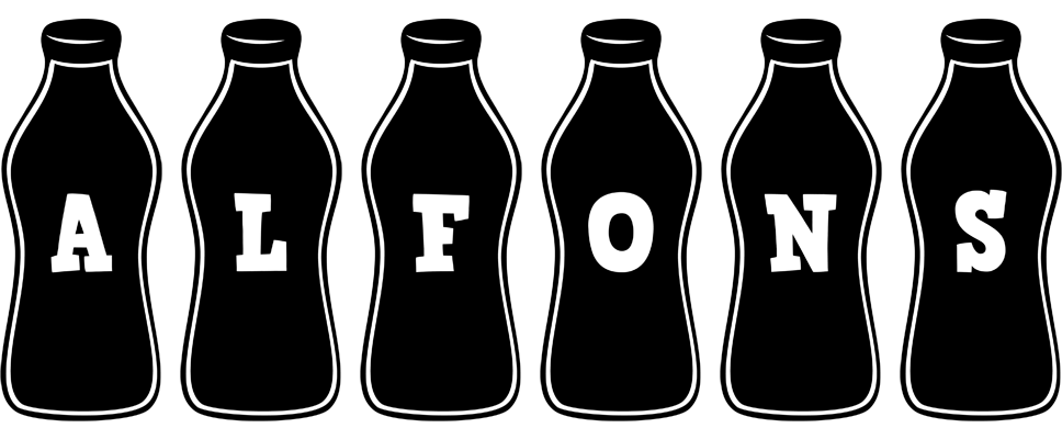 Alfons bottle logo