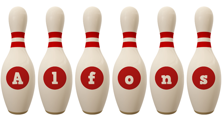 Alfons bowling-pin logo