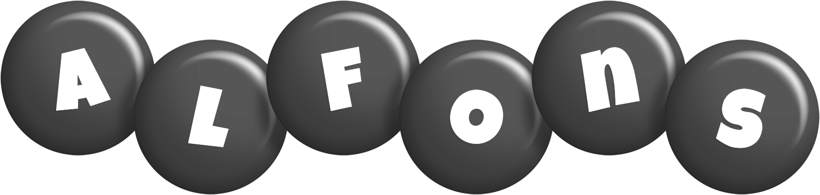 Alfons candy-black logo