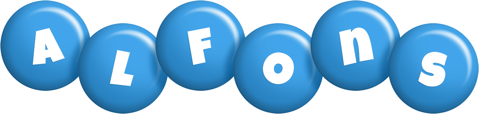 Alfons candy-blue logo