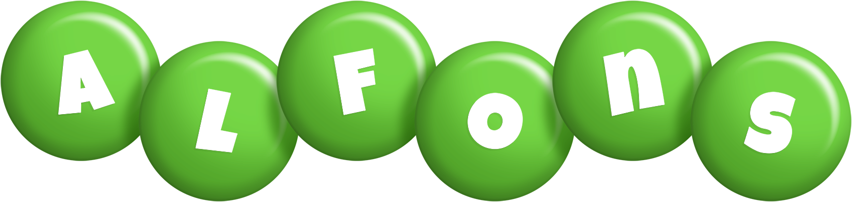 Alfons candy-green logo