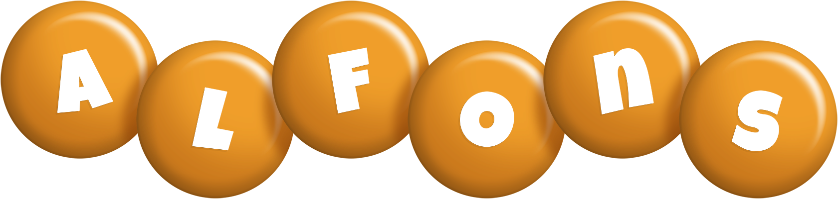 Alfons candy-orange logo