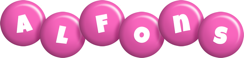 Alfons candy-pink logo