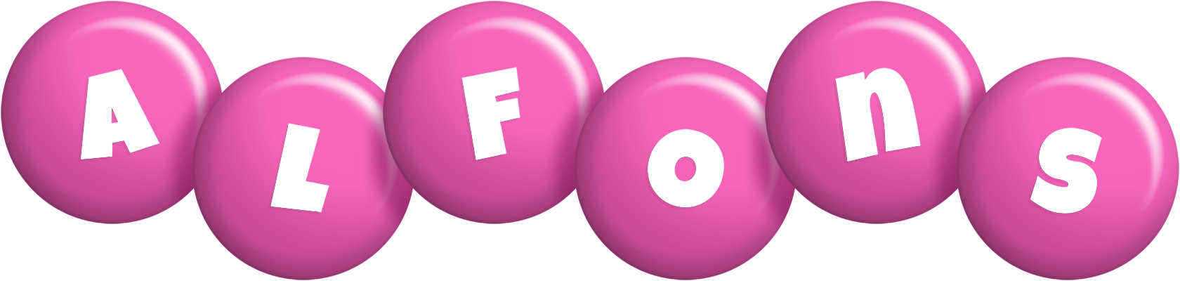 Alfons candy-pink logo
