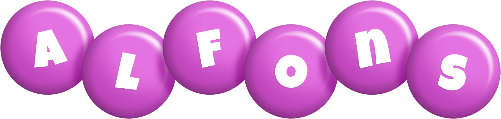 Alfons candy-purple logo