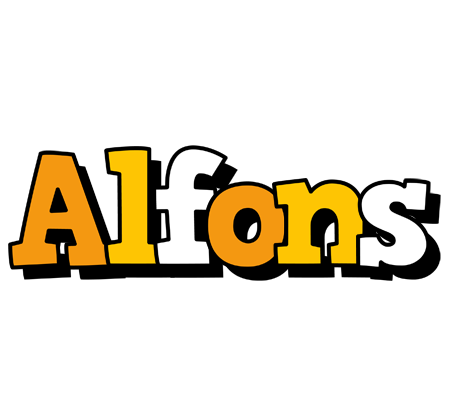 Alfons cartoon logo