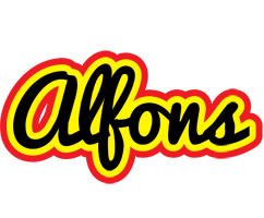 Alfons flaming logo