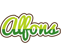 Alfons golfing logo